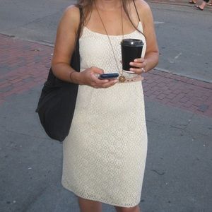 J. Crew lace blouson dress